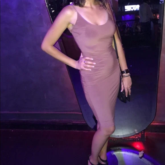 blush bodycon midi dress Blush Pink Floral Bodycon Off the Shoulder Midi Mother of the Bride Dress main image 0